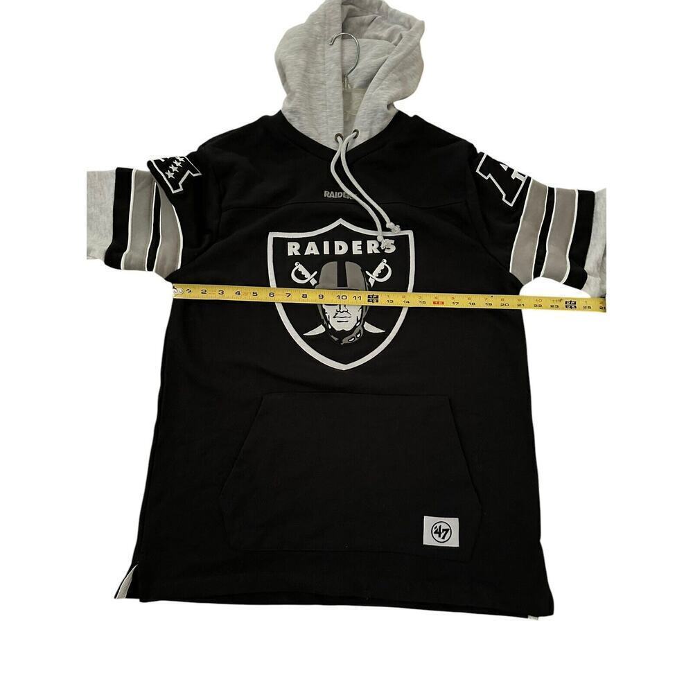 Las Vegas Raiders '47 Brand Black Superior Pullover Hoodie Size Medium - Picture 6 of 10
